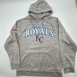Stitches Official Kansas City Royals Grey Hoodie Adult Large? Check Measurement